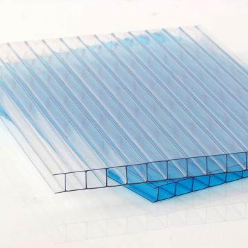 50 Micron UV Coating Clear Polycarbonate Twin Wall Hollow Sheets