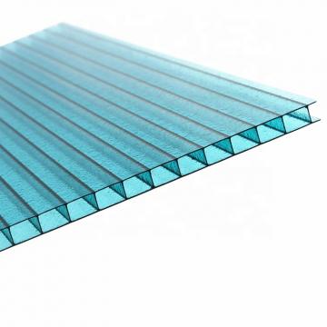 4mm to 12mm Thick UV Coating Clear Hollow Twin Wall Polycarbonate Sheet with Competitive Price