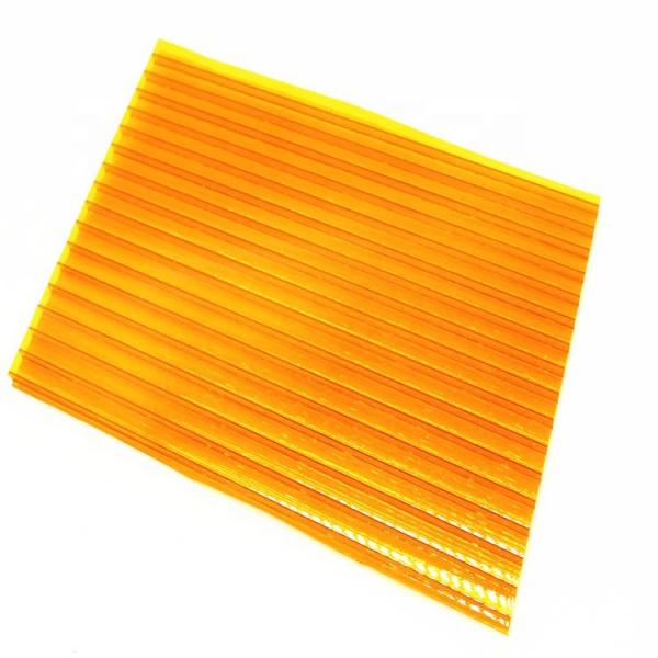 Three-Wall Polycarbonate Hollow Sheet for Roofing/Canopy #2 image