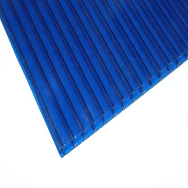 Blue Color Polycarbonate Twin Wall Hollow Sheet for Greenhouse #4 image
