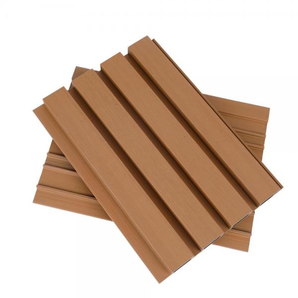Interior Decorative 3D Wood Effect Bathroom Groove PVC Wall Cladding Paneling for Hot Sale #3 image