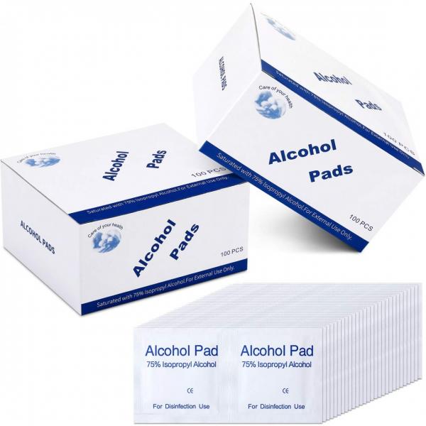 Medical Alcohol Sterile Pads Ethanol Alcohol Pad #1 image