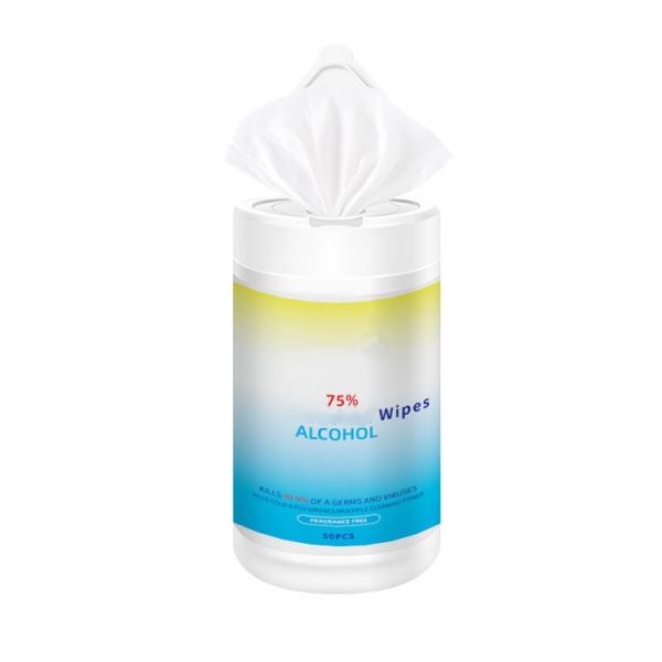 Anti Bacterial 75% Alcohol Antibacterial Hand Sanitizing Disinfectant Wet Wipes #2 image